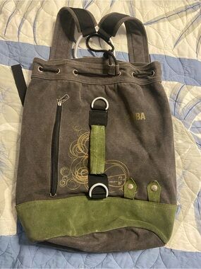 NBA Gray Durable Large CANVAS Backpack